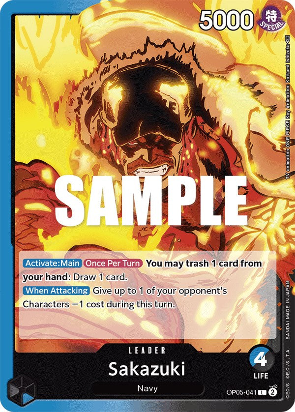 One Piece Card Game: Sakazuki card image