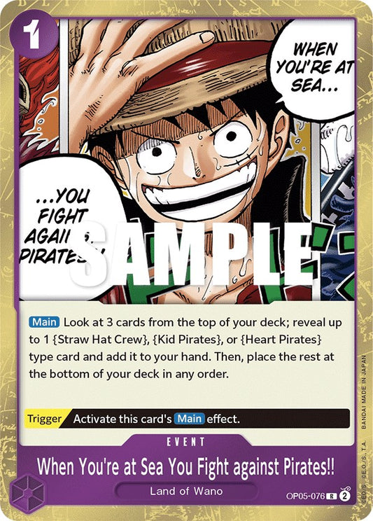 One Piece Card Game: When You're at Sea You Fight against Pirates!! card image