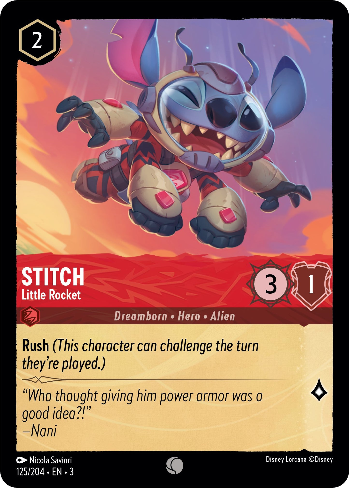 Disney Lorcana: Stitch - Little Rocket card image