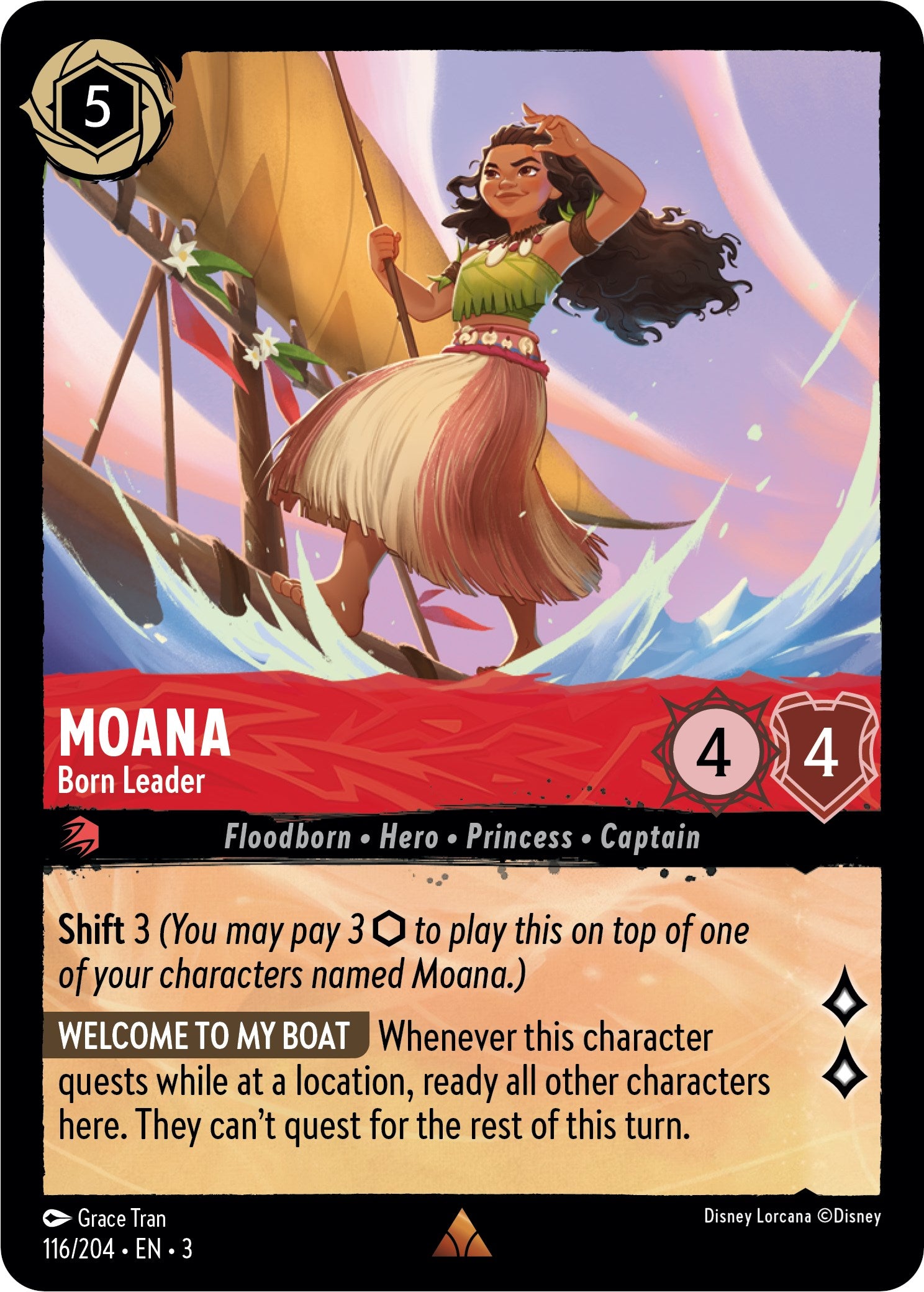 Disney Lorcana: Moana - Born Leader card image