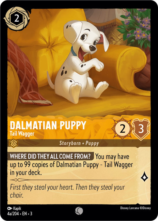 Disney Lorcana: Dalmatian Puppy - Tail Wagger (4a/204) card image