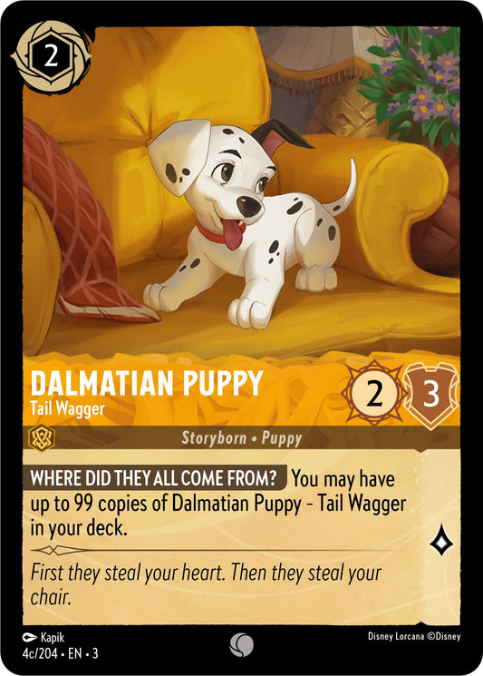 Disney Lorcana: Dalmatian Puppy - Tail Wagger (4c/204) card image