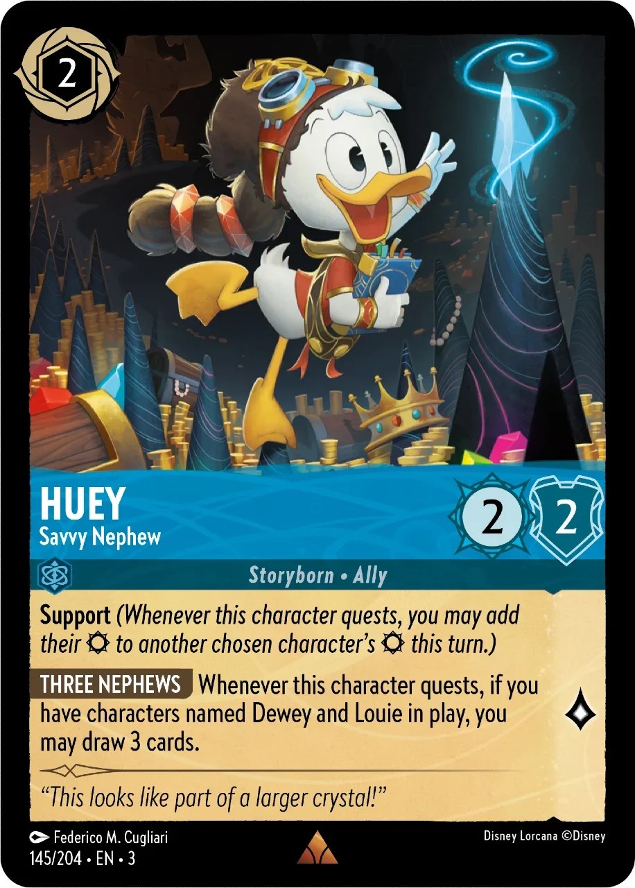 Disney Lorcana: Huey - Savvy Nephew card image