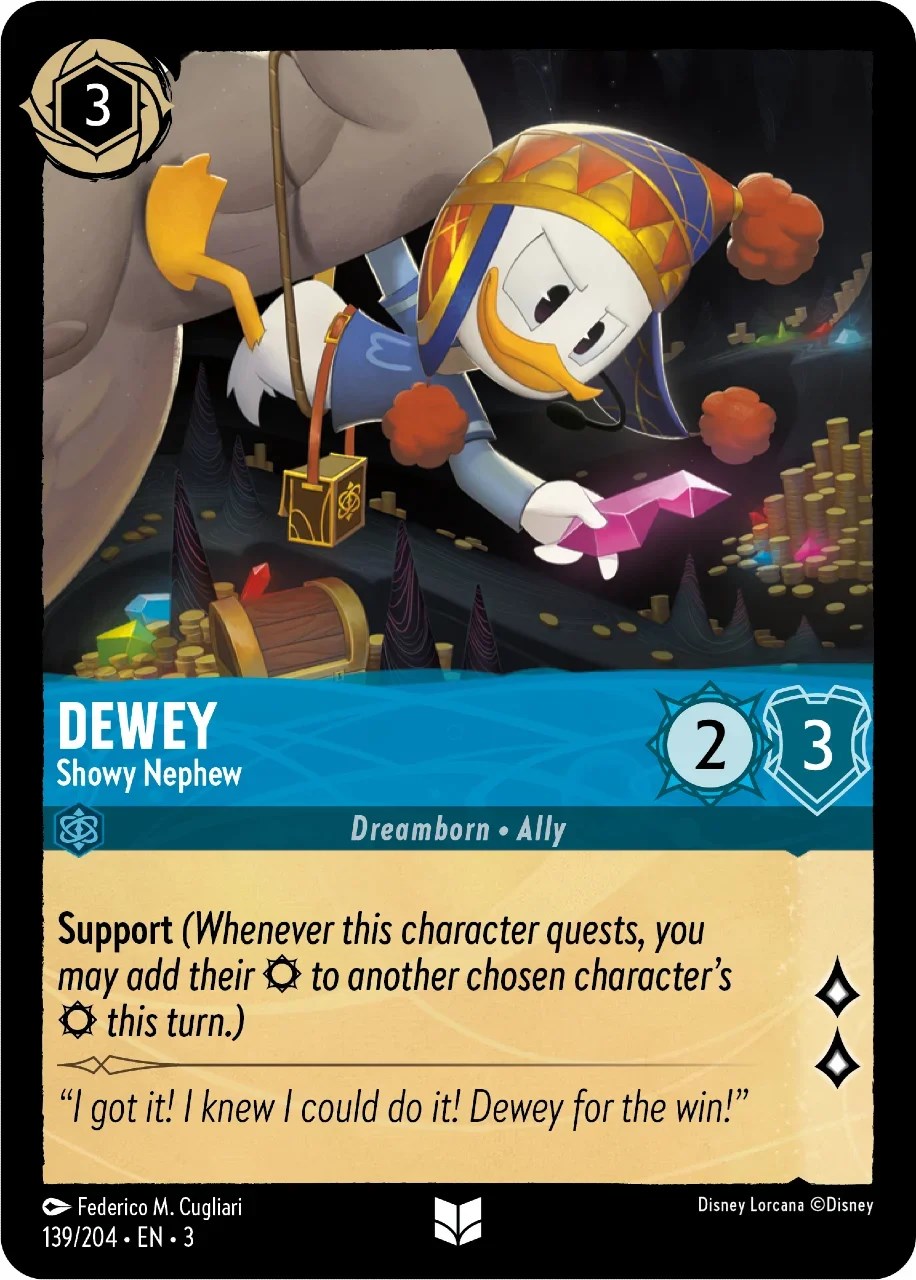 Disney Lorcana: Dewey - Showy Nephew card image