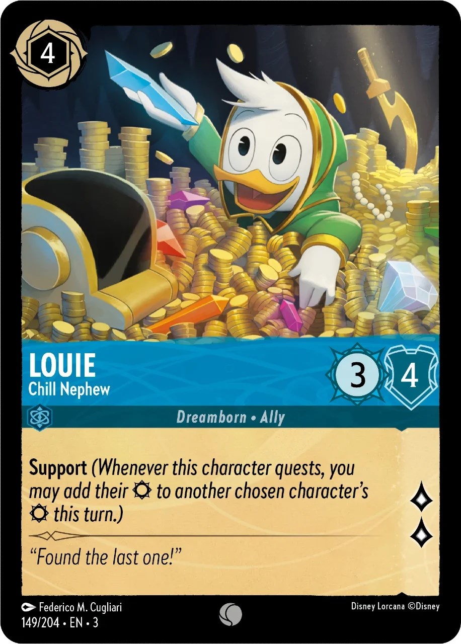 Disney Lorcana: Louie - Chill Nephew card image