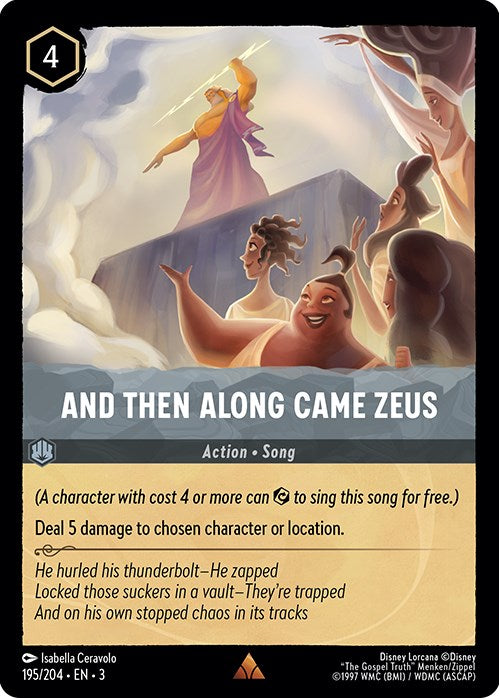 Disney Lorcana: And Then Along Came Zeus card image