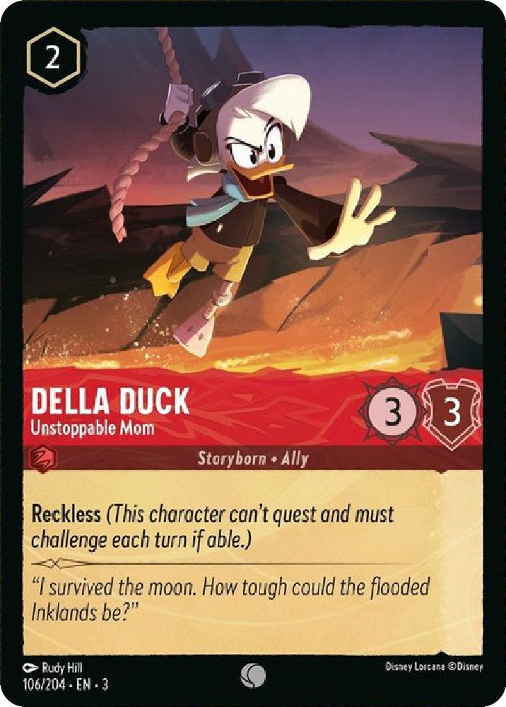 Disney Lorcana: Della Duck - Unstoppable Mom card image