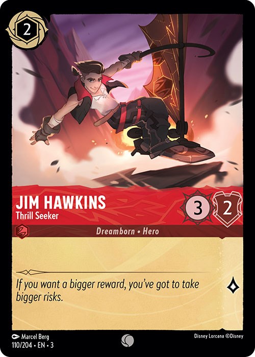 Disney Lorcana: Jim Hawkins - Thrill Seeker card image