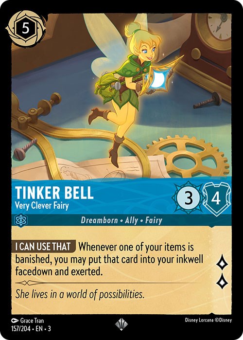 Disney Lorcana: Tinker Bell - Very Clever Fairy card image