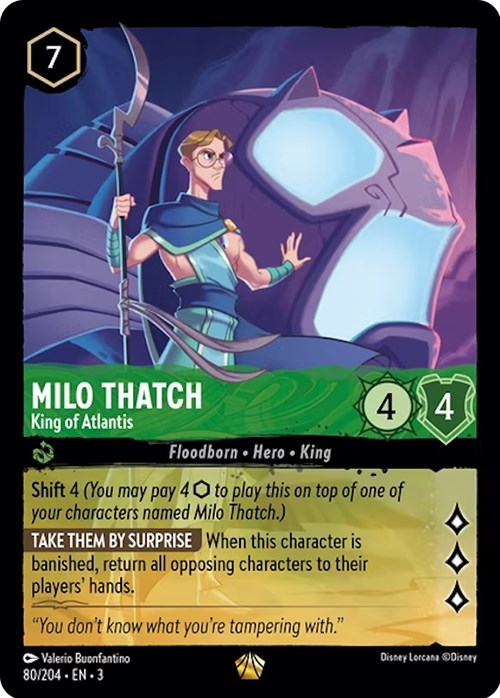 Disney Lorcana: Milo Thatch - King of Atlantis card image