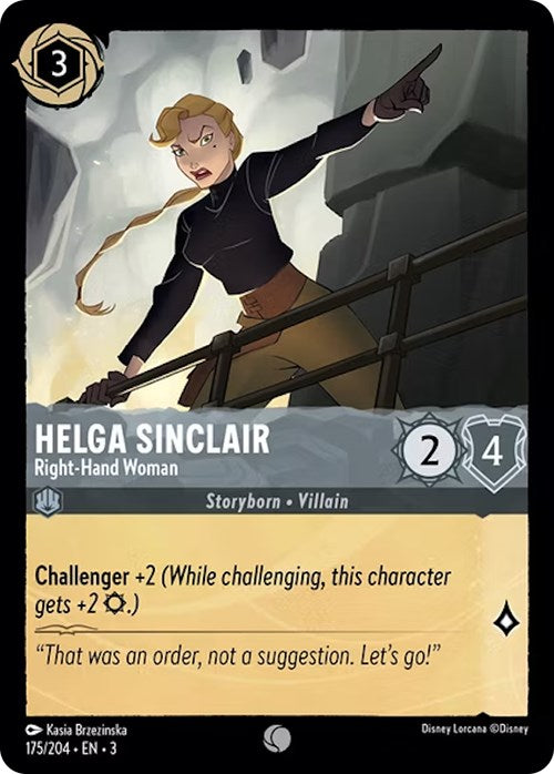 Disney Lorcana: Helga Sinclair - Right-Hand Woman card image