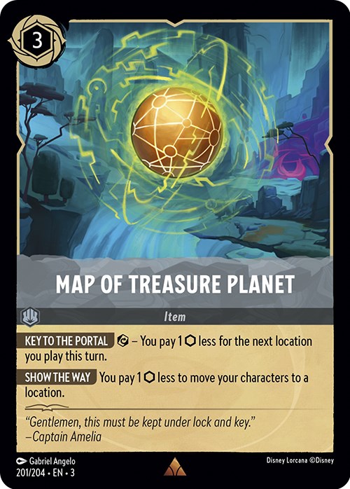 Disney Lorcana: Map of Treasure Planet card image