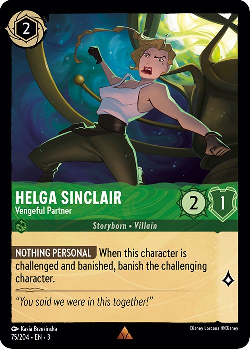 Disney Lorcana: Helga Sinclair - Vengeful Partner card image