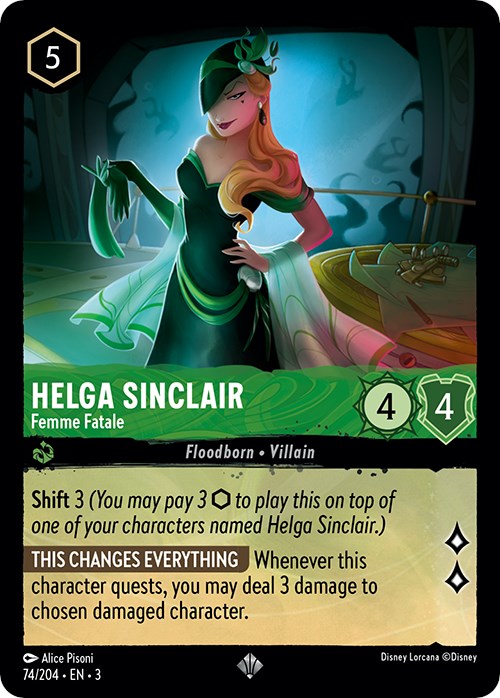 Disney Lorcana: Helga Sinclair - Femme Fatale card image