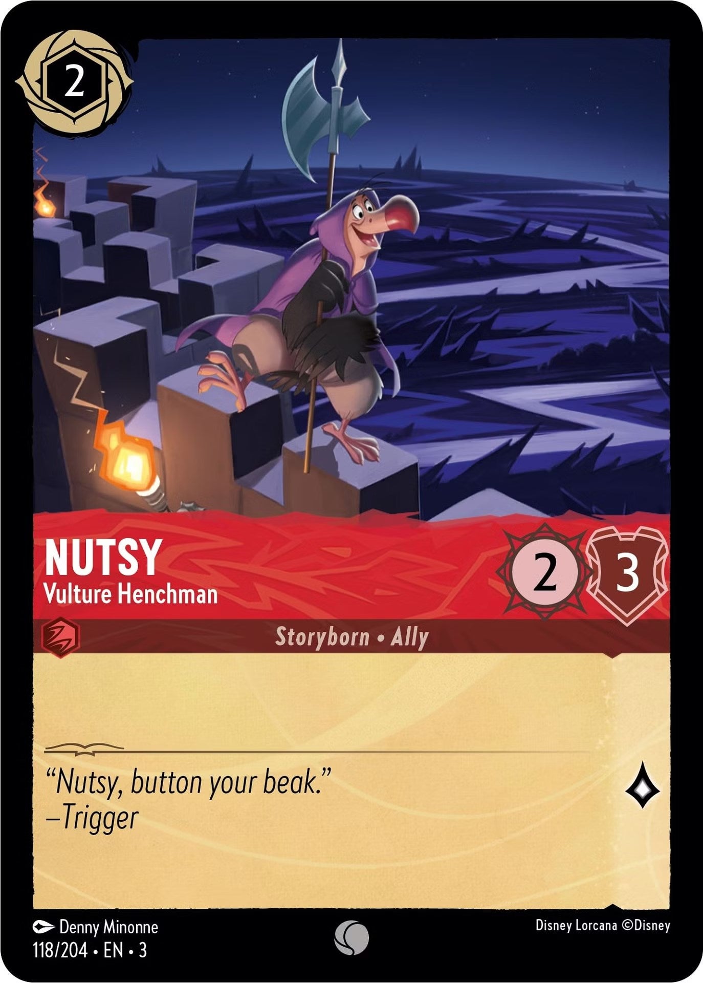 Disney Lorcana: Nutsy - Vulture Henchman card image