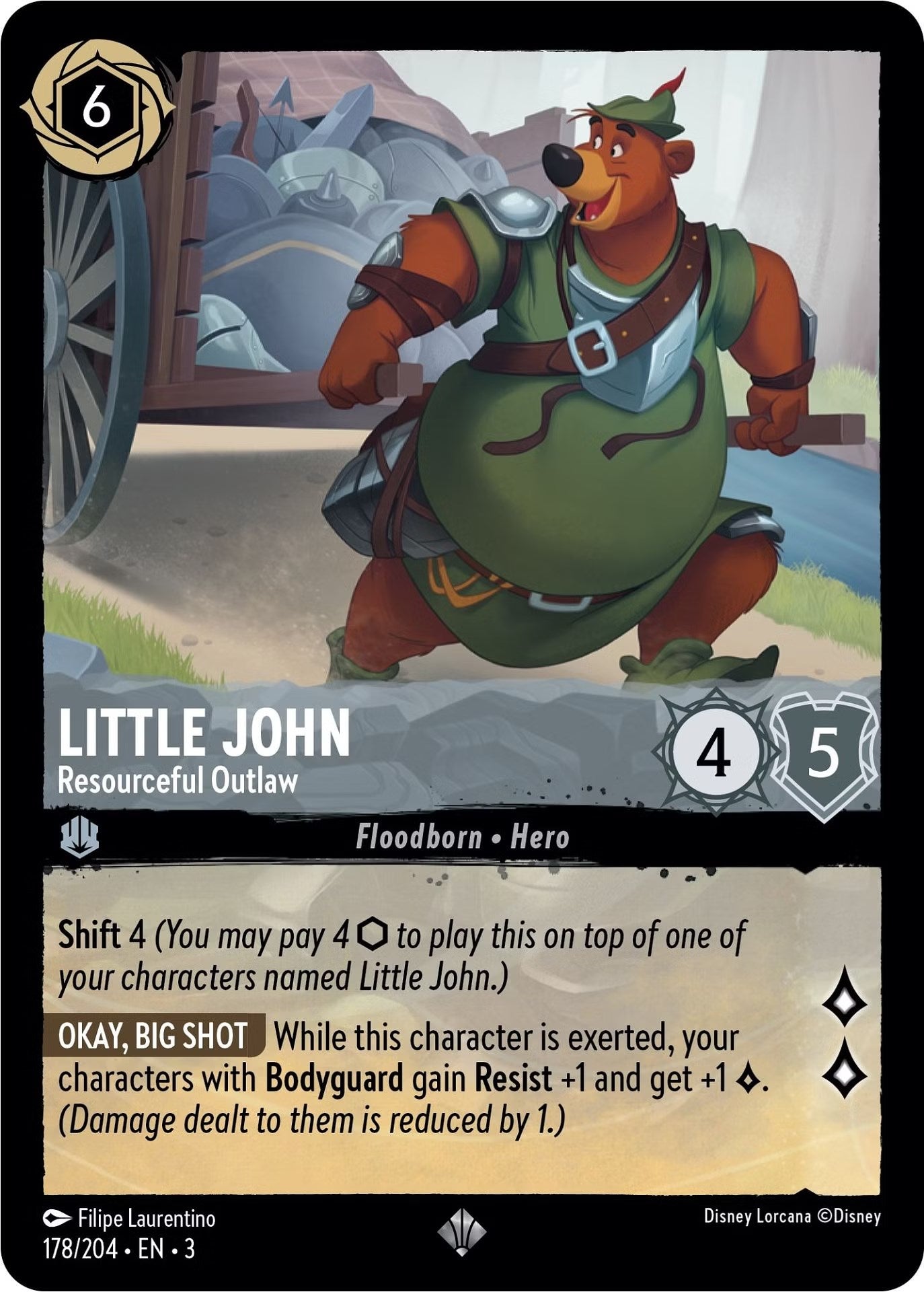 Disney Lorcana: Little John - Resourceful Outlaw card image