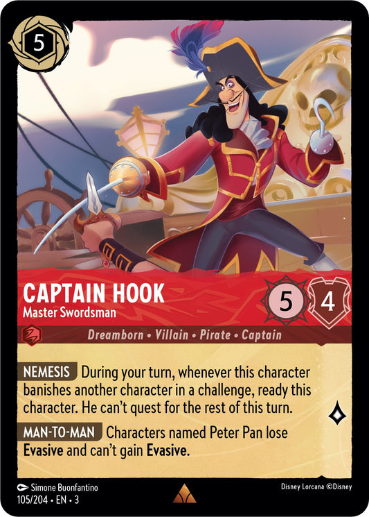 Disney Lorcana: Captain Hook - Master Swordsman card image