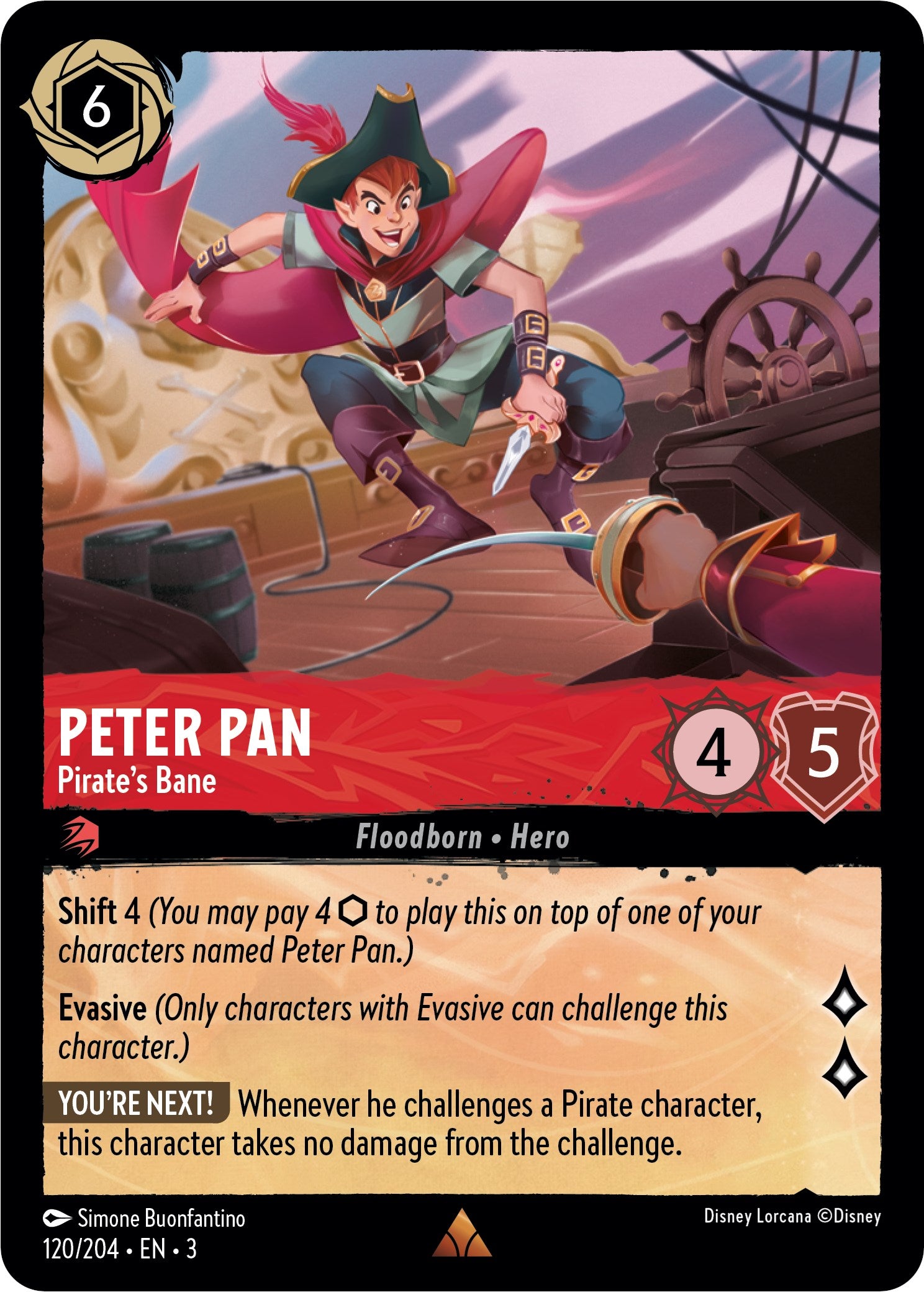 Disney Lorcana: Peter Pan - Pirate's Bane card image