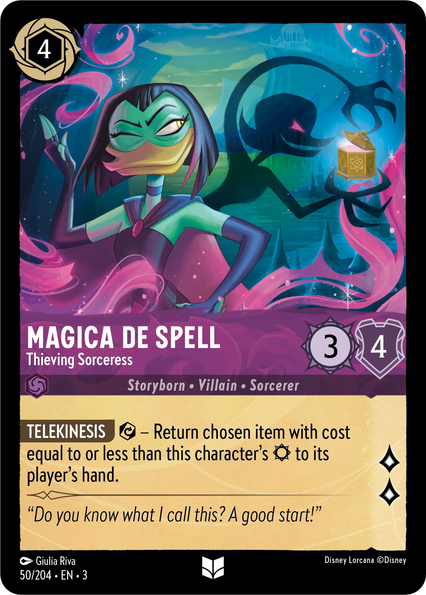 Disney Lorcana: Magica De Spell - Thieving Sorceress card image