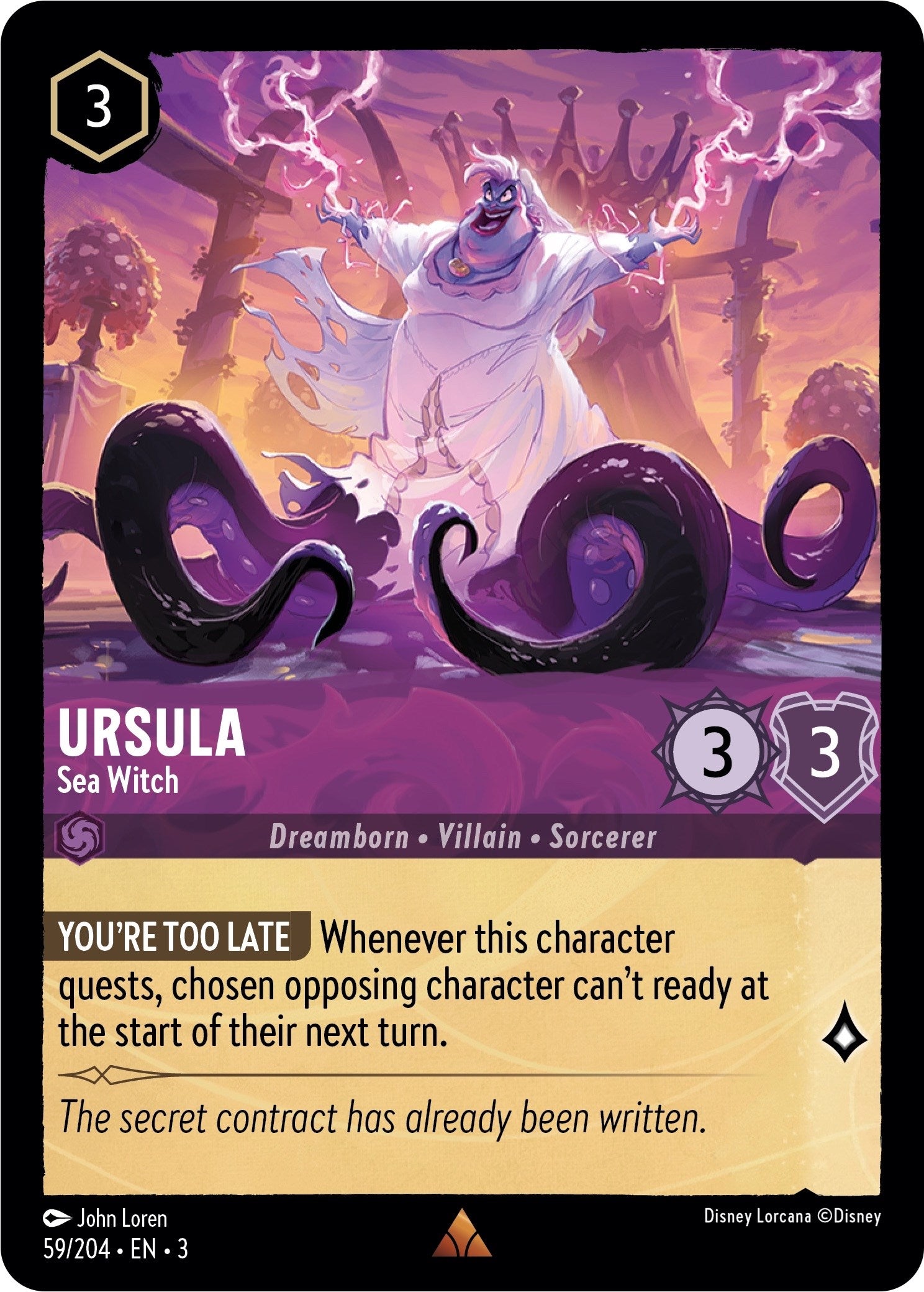 Disney Lorcana: Ursula - Sea Witch card image