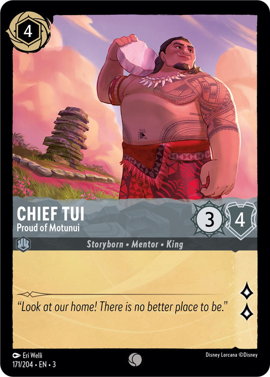 Disney Lorcana: Chief Tui - Proud of Motunui card image