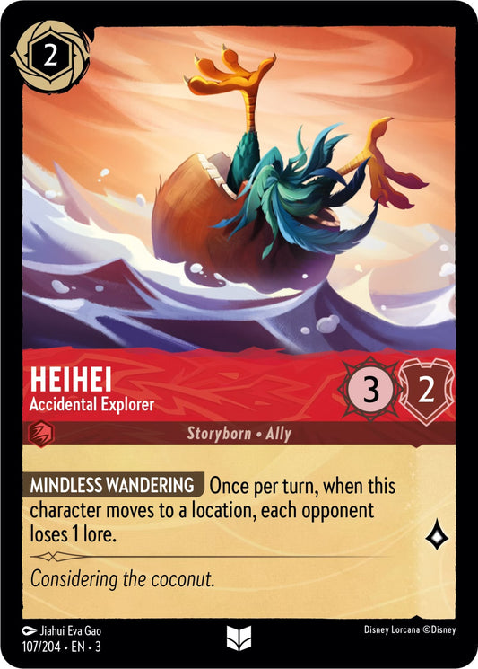 Disney Lorcana: HeiHei - Accidental Explorer card image