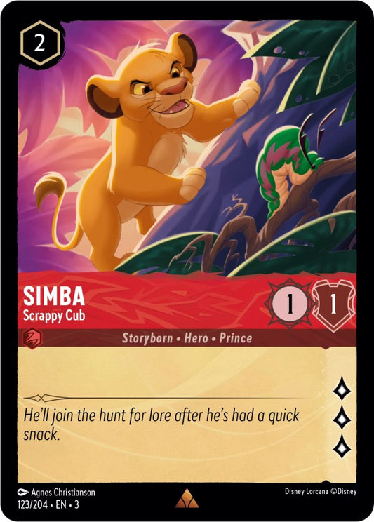 Disney Lorcana: Simba - Scrappy Cub card image