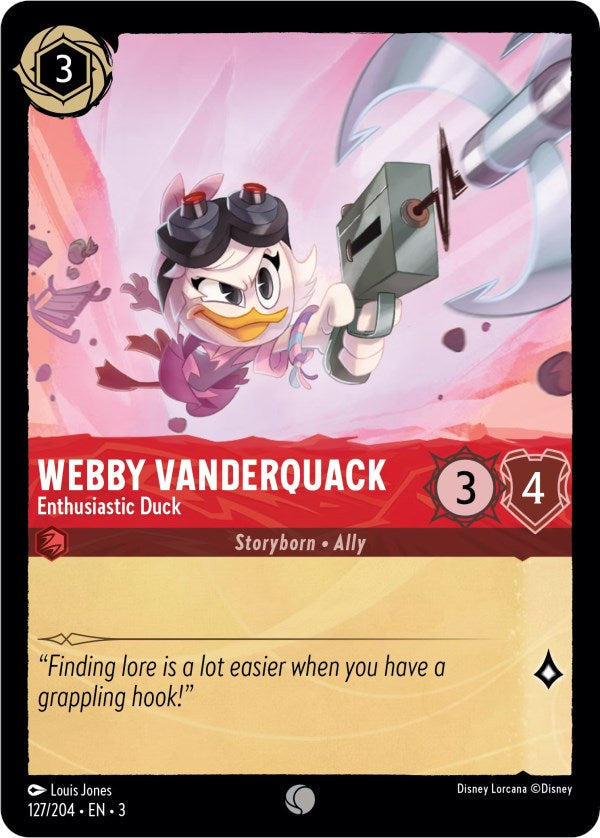 Disney Lorcana: Webby Vanderquack - Enthusiastic Duck card image