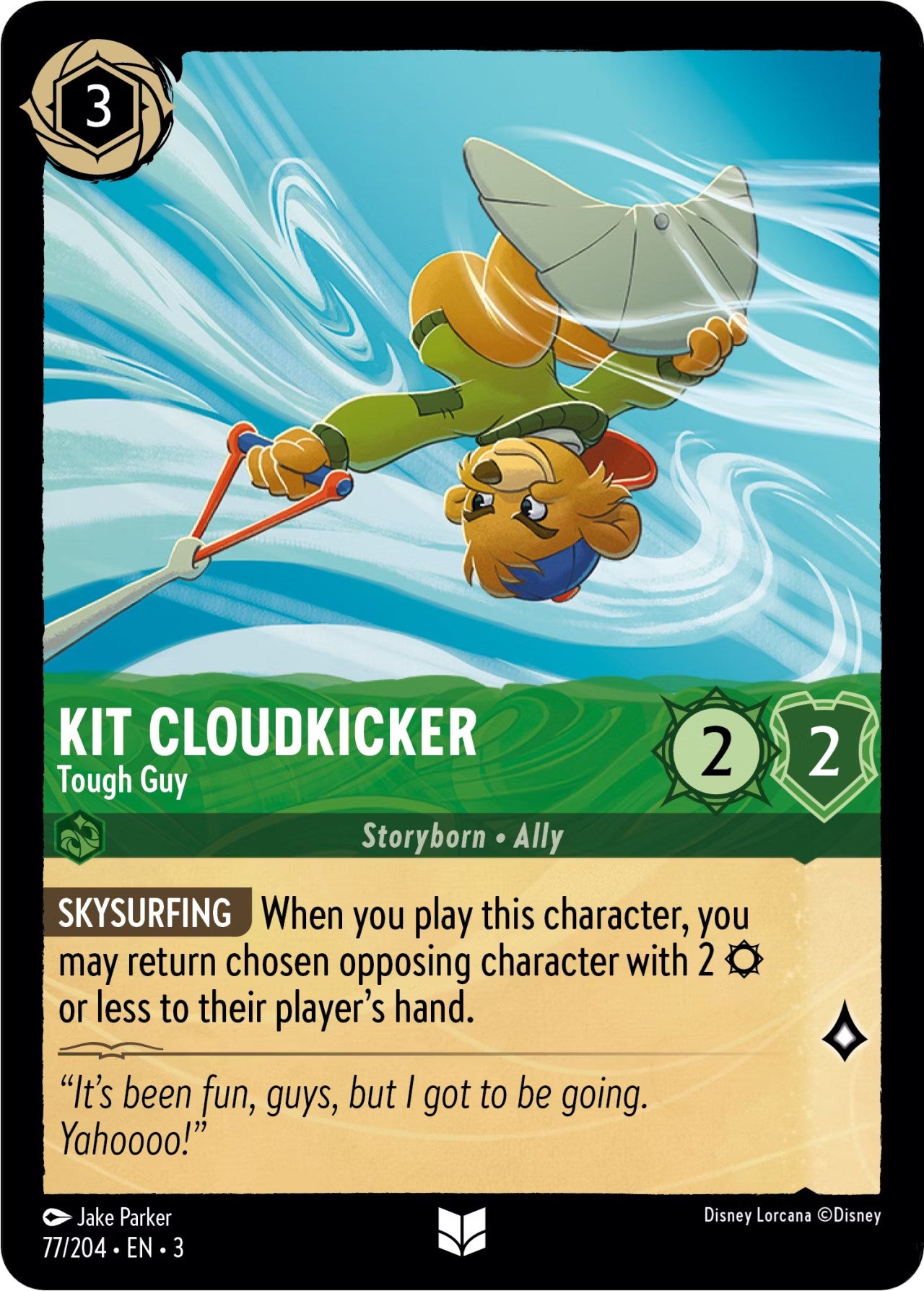 Disney Lorcana: Kit Cloudkicker - Tough Guy card image