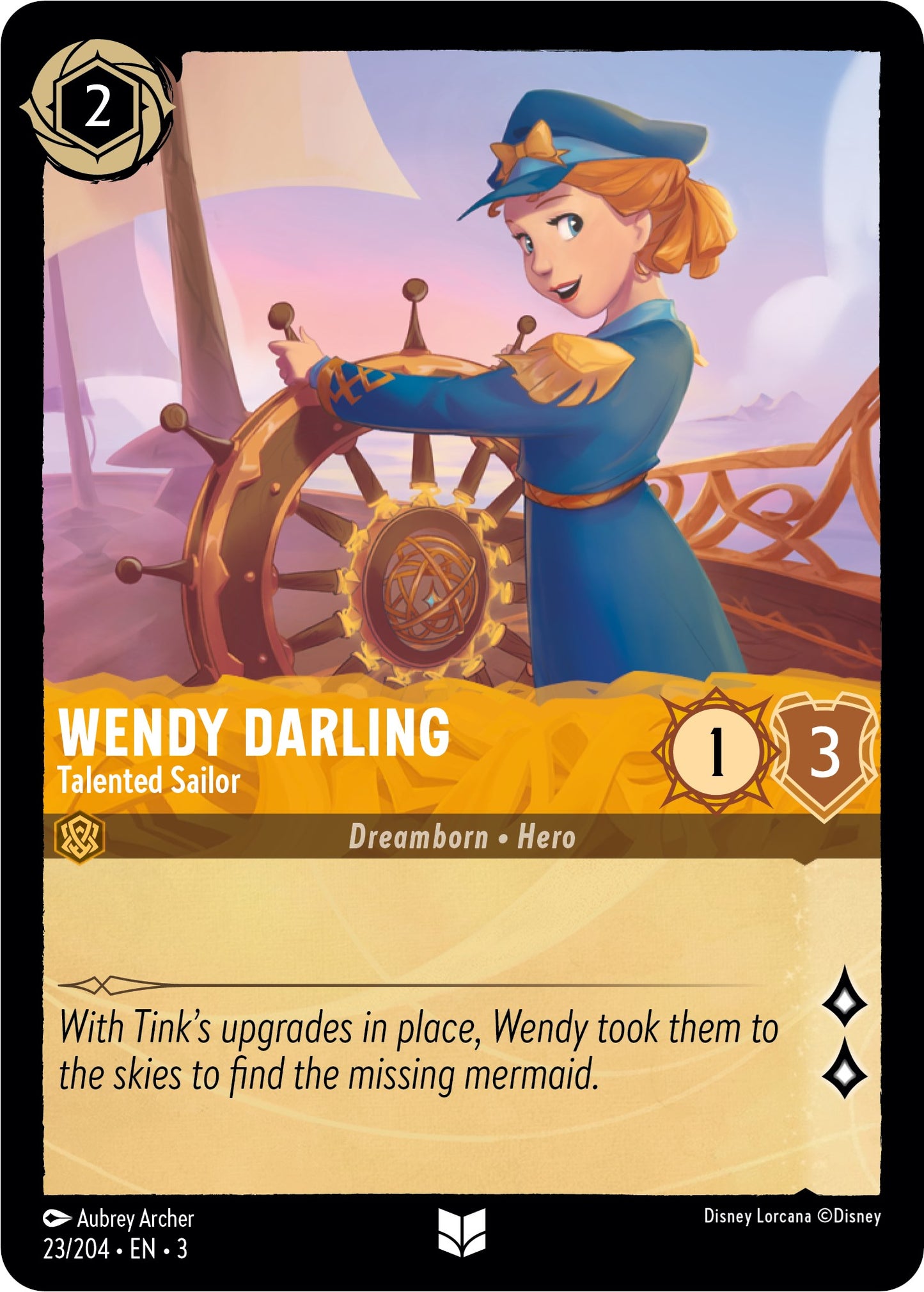 Disney Lorcana: Wendy Darling - Talented Sailor card image