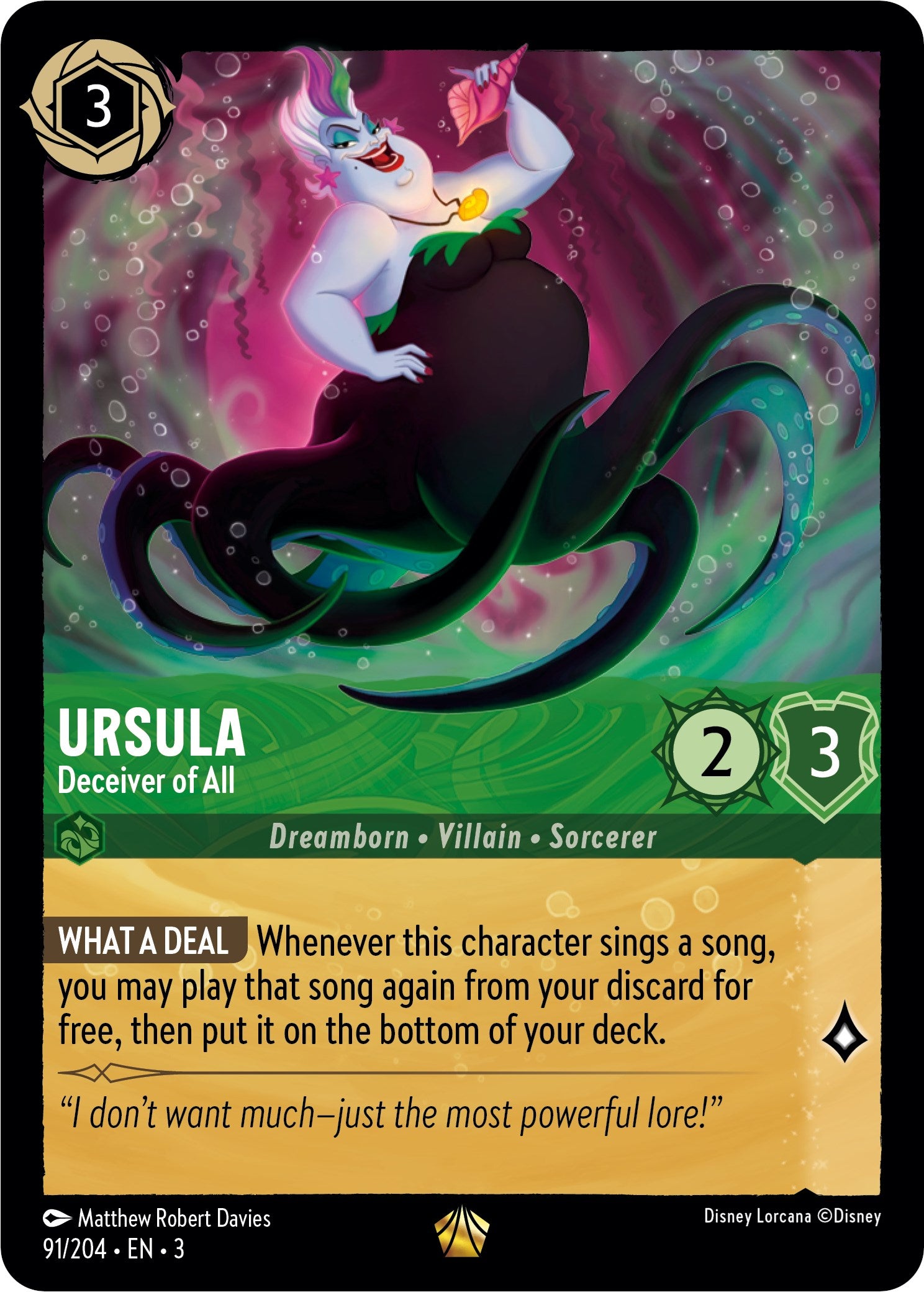 Disney Lorcana: Ursula - Deceiver of All card image