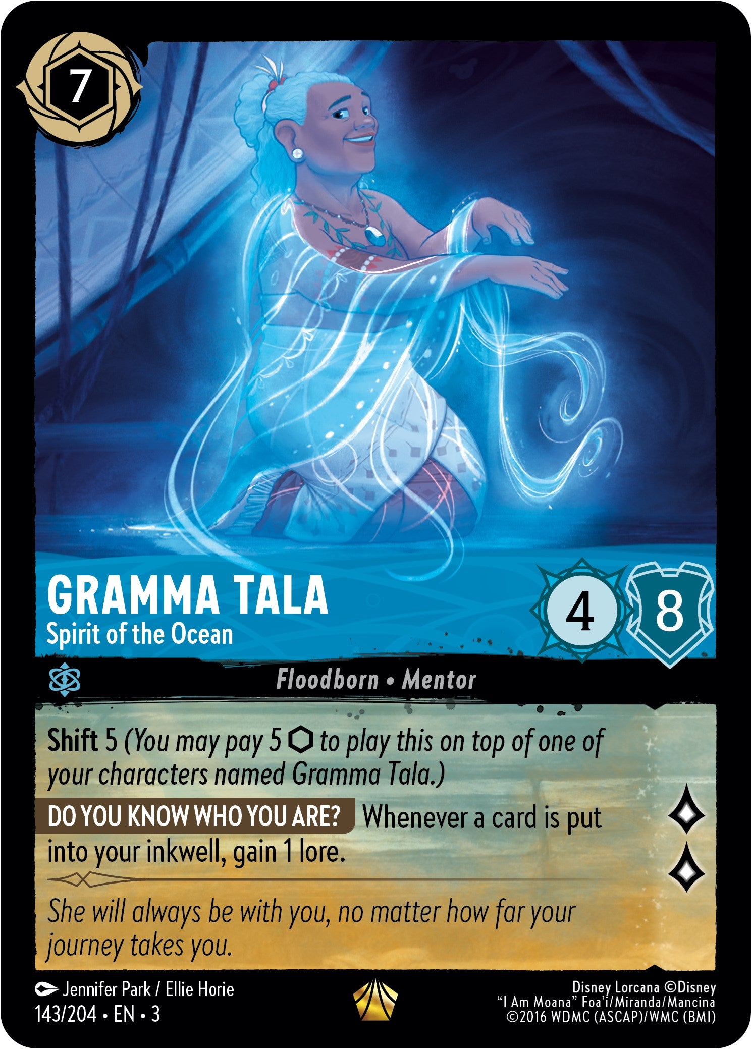 Disney Lorcana: Gramma Tala - Spirit of the Ocean card image