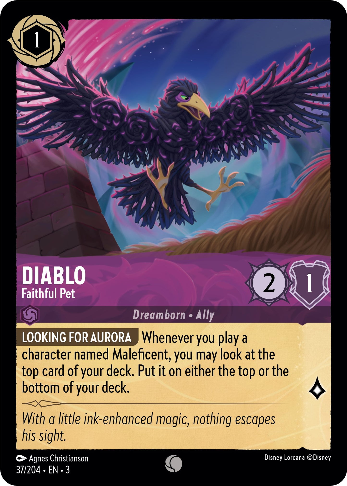 Disney Lorcana: Diablo - Faithful Pet card image