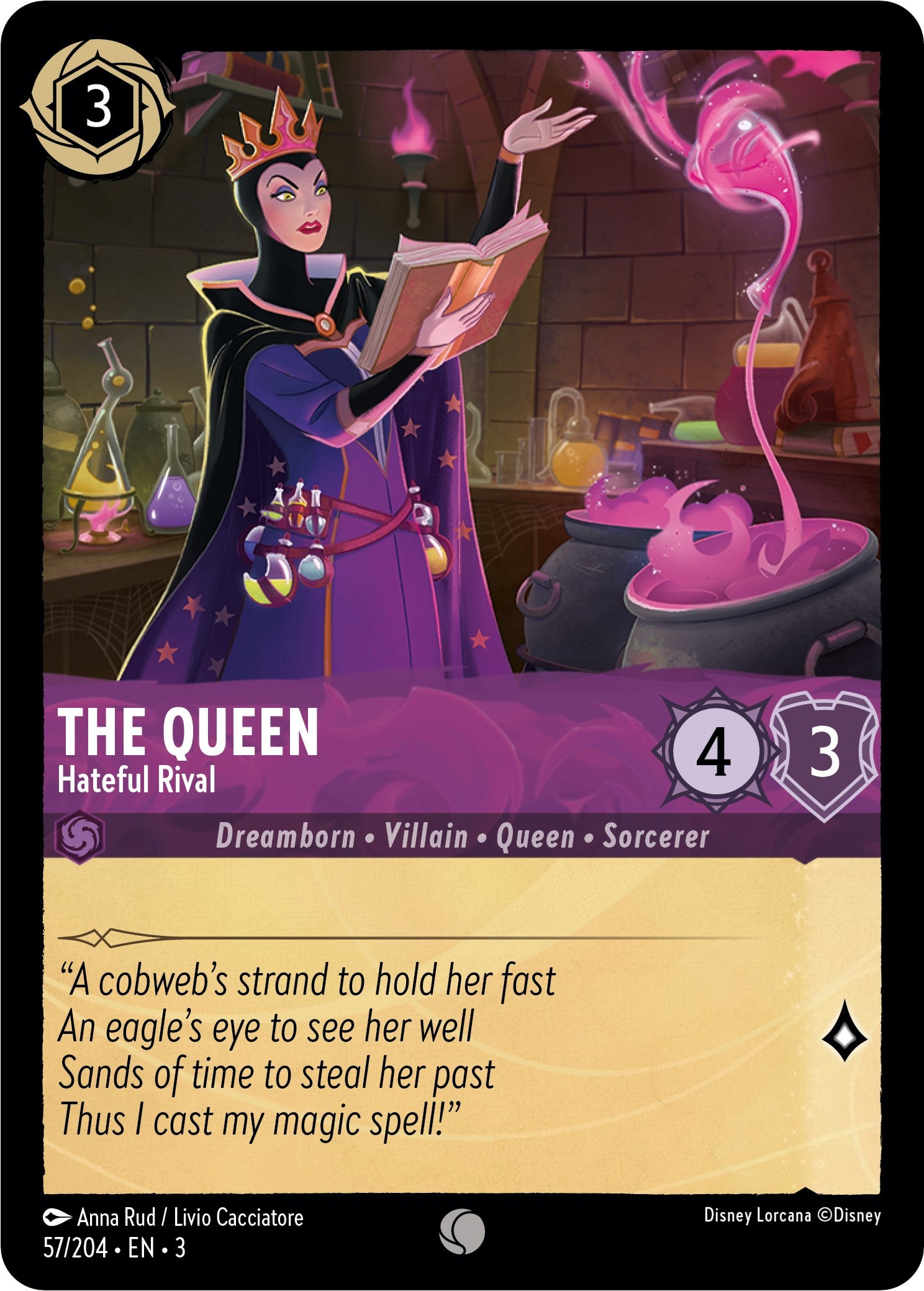 Disney Lorcana: The Queen - Hateful Rival card image