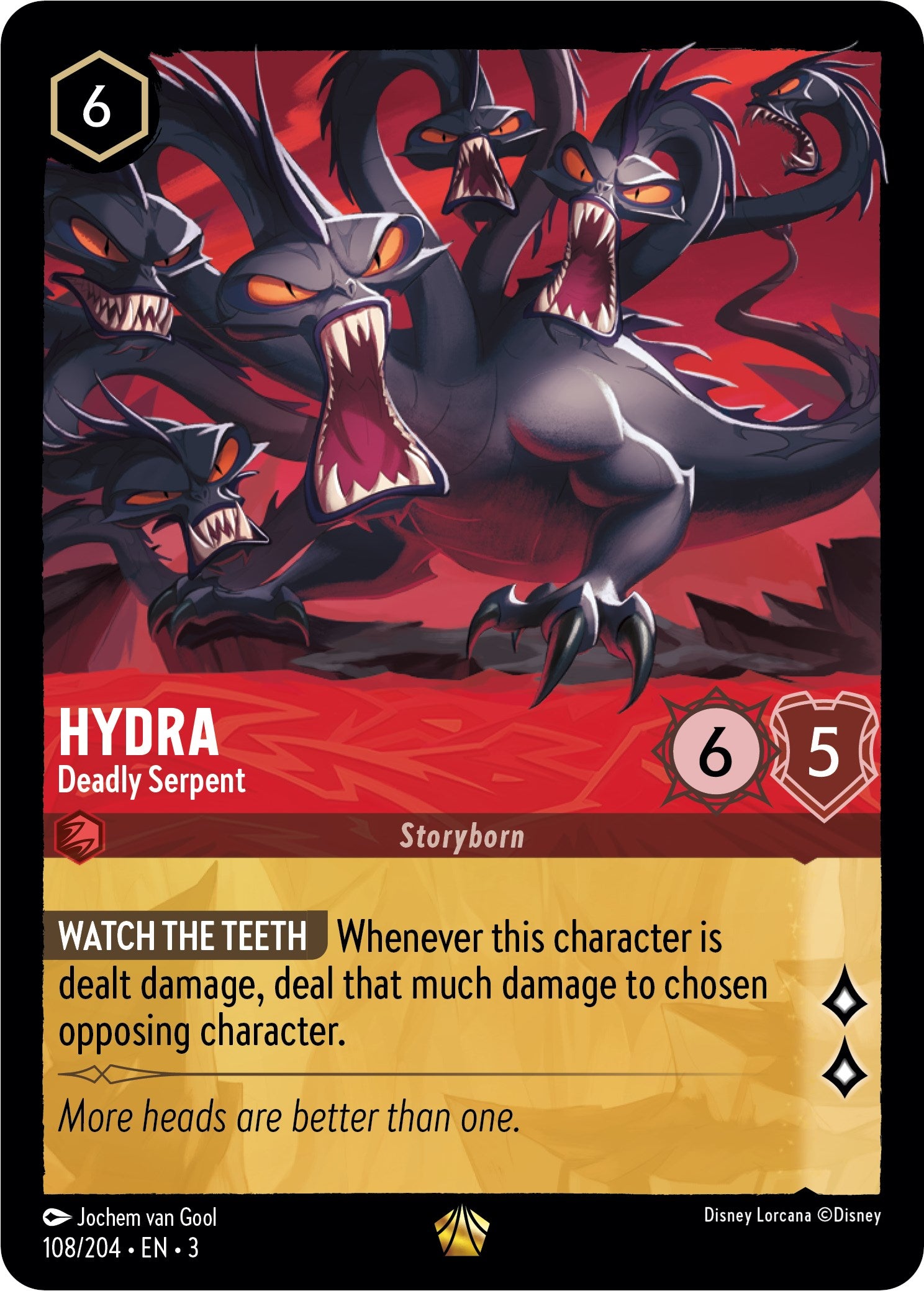 Disney Lorcana: Hydra - Deadly Serpent card image