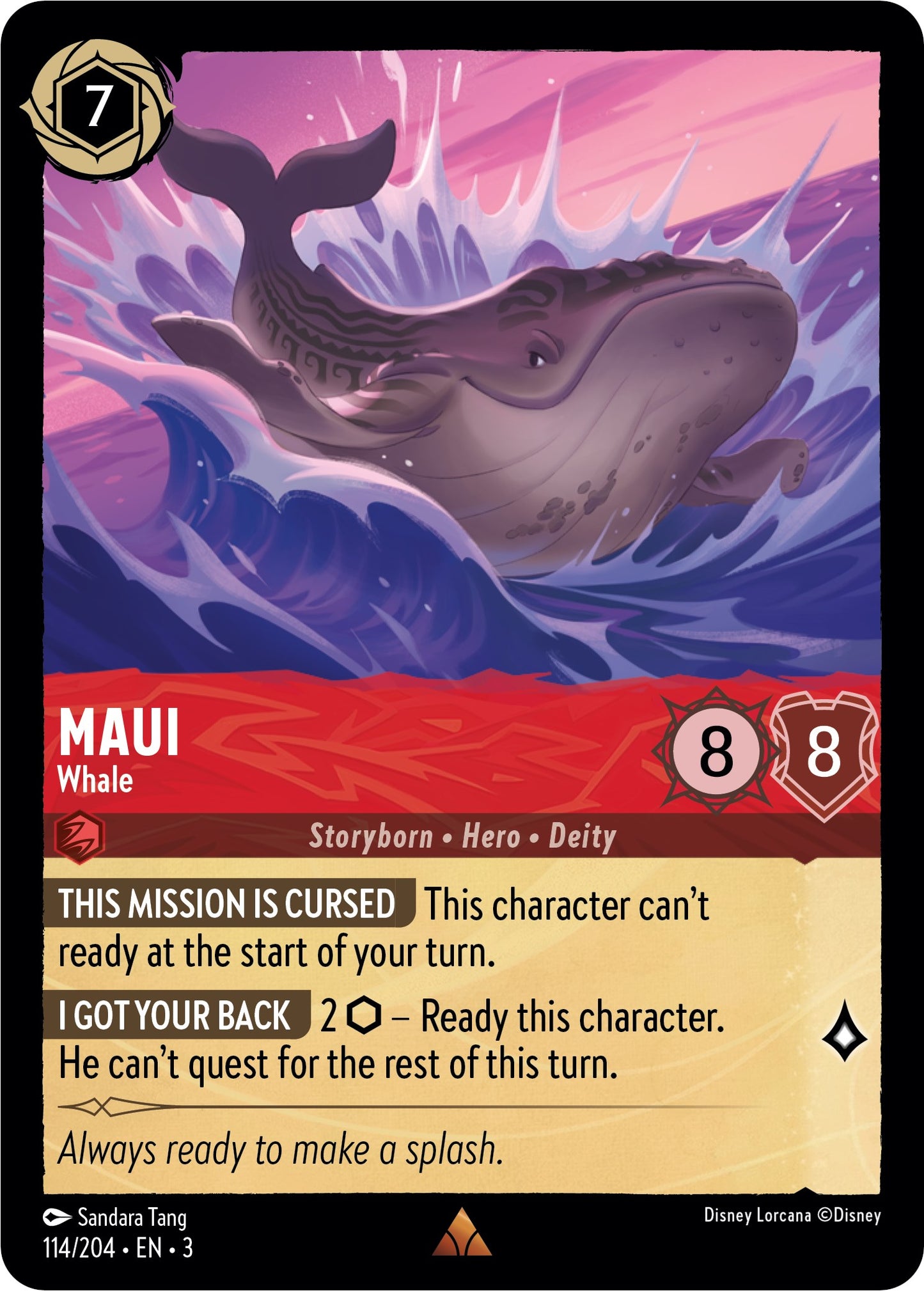 Disney Lorcana: Maui - Whale card image