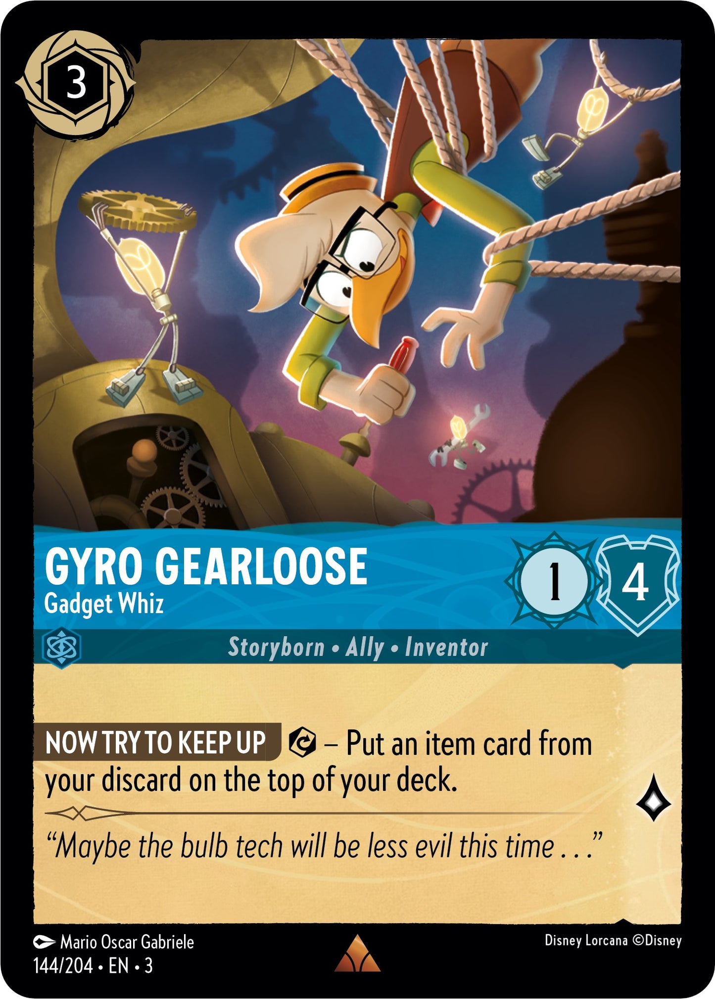 Disney Lorcana: Gyro Gearloose - Gadget Whiz card image