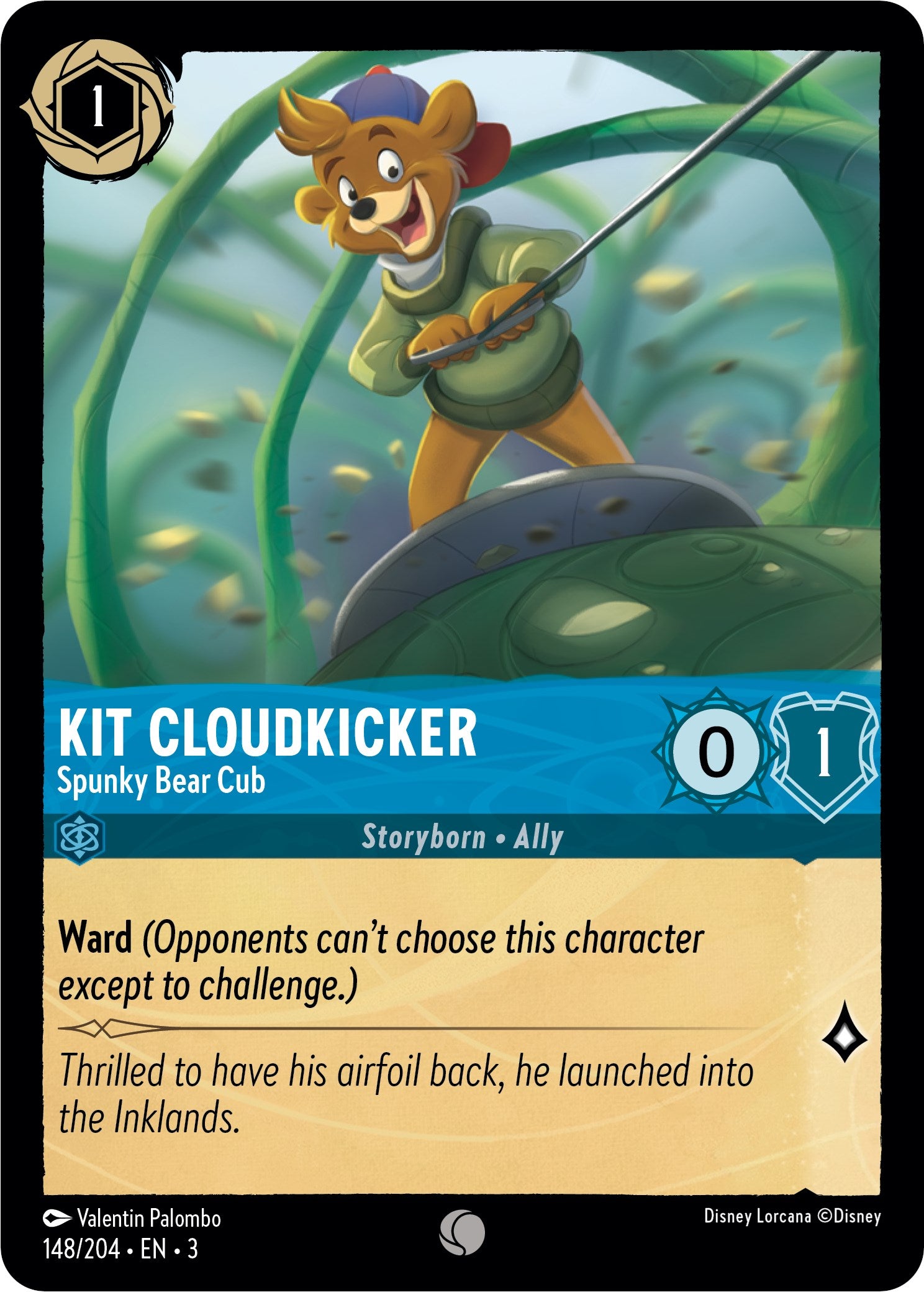 Disney Lorcana: Kit Cloudkicker - Spunky Bear Cub card image