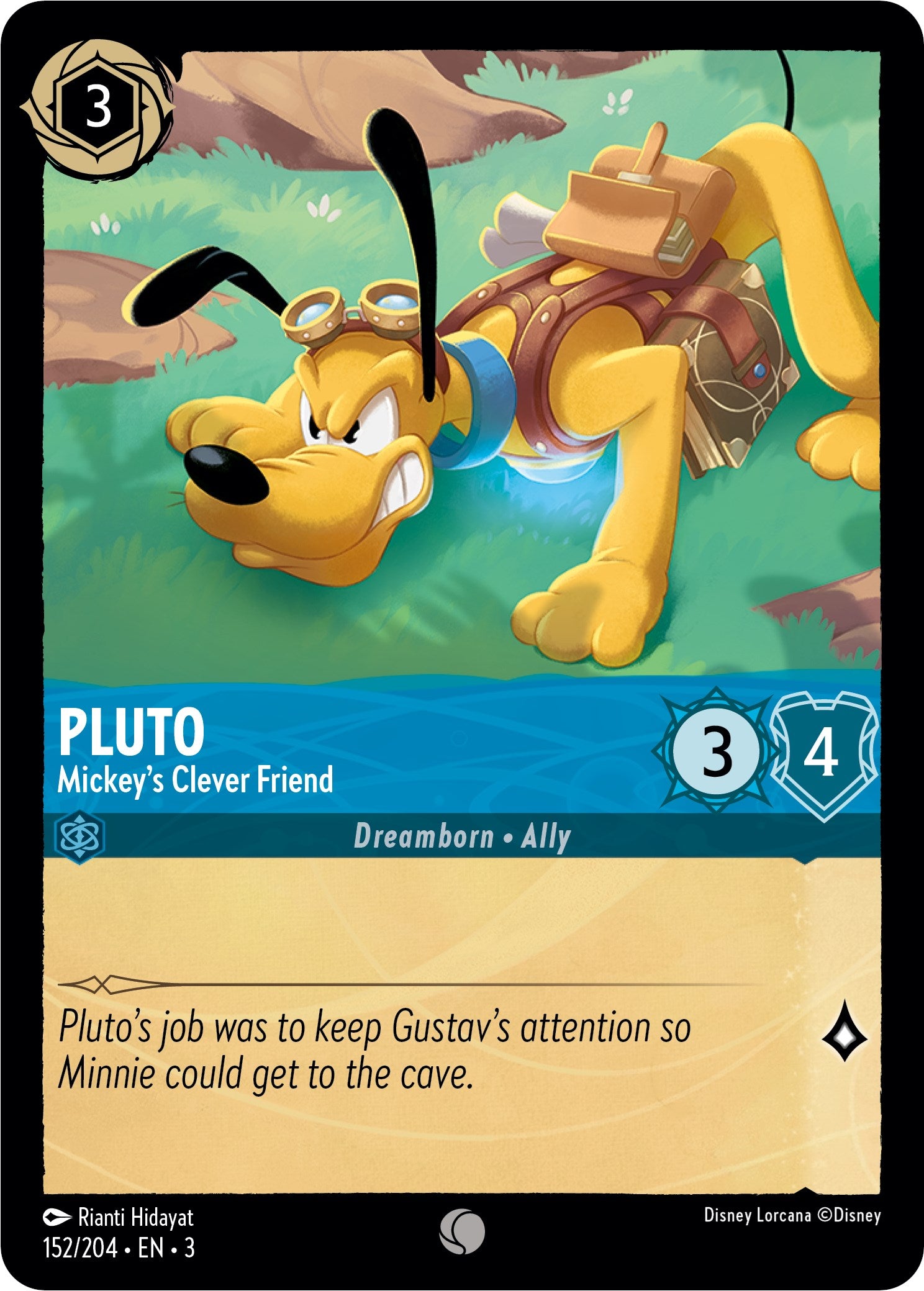 Disney Lorcana: Pluto - Mickey's Clever Friend card image