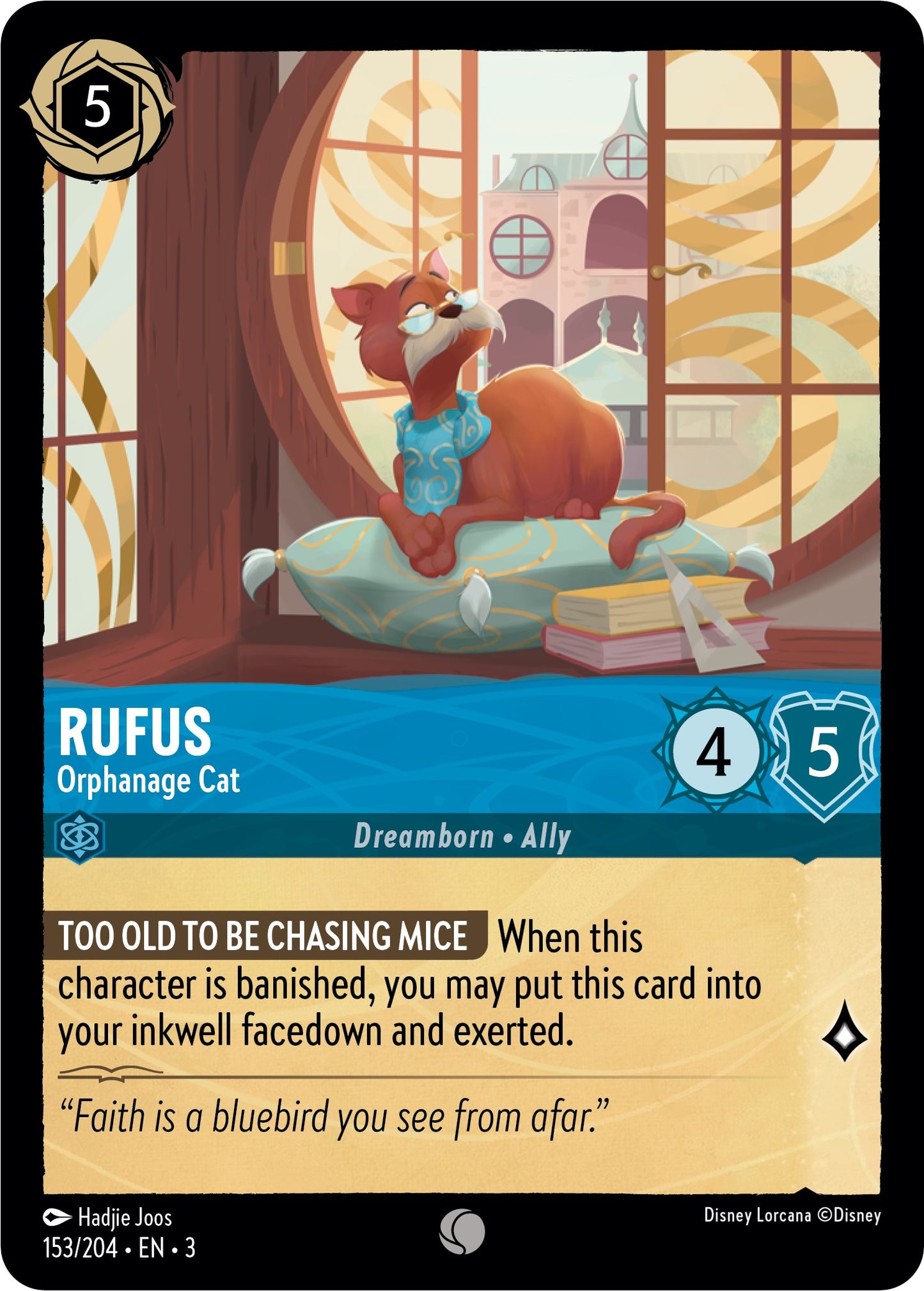 Disney Lorcana: Rufus - Orphanage Cat card image