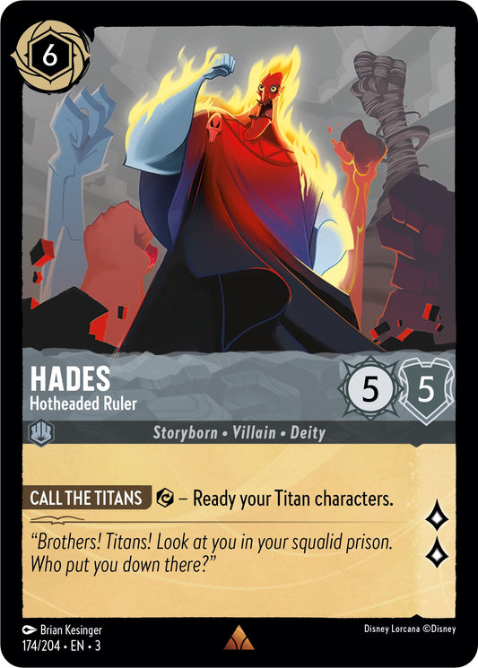 Disney Lorcana: Hades - Hotheaded Ruler card image