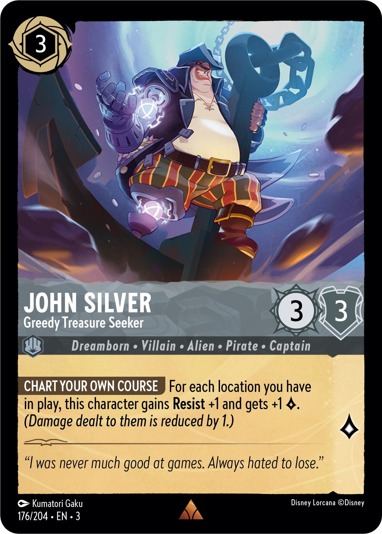 Disney Lorcana: John Silver - Greedy Treasure Seeker card image