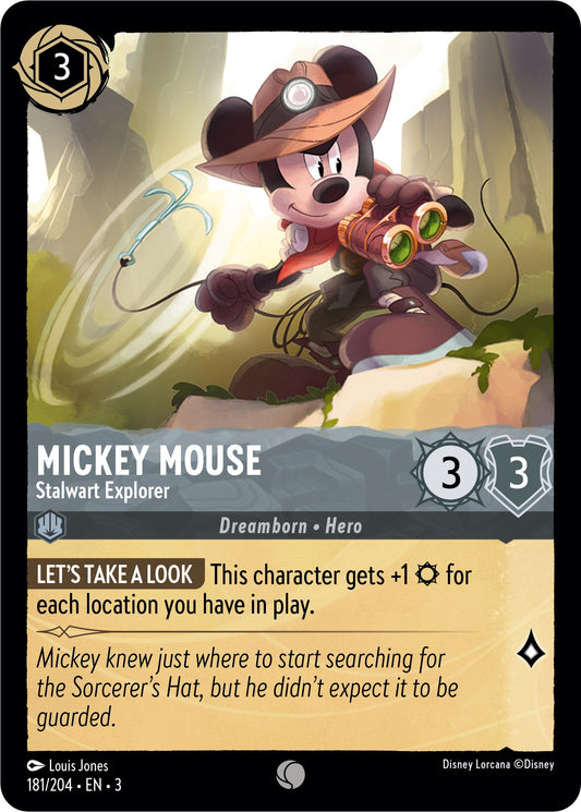 Disney Lorcana: Mickey Mouse - Stalwart Explorer card image