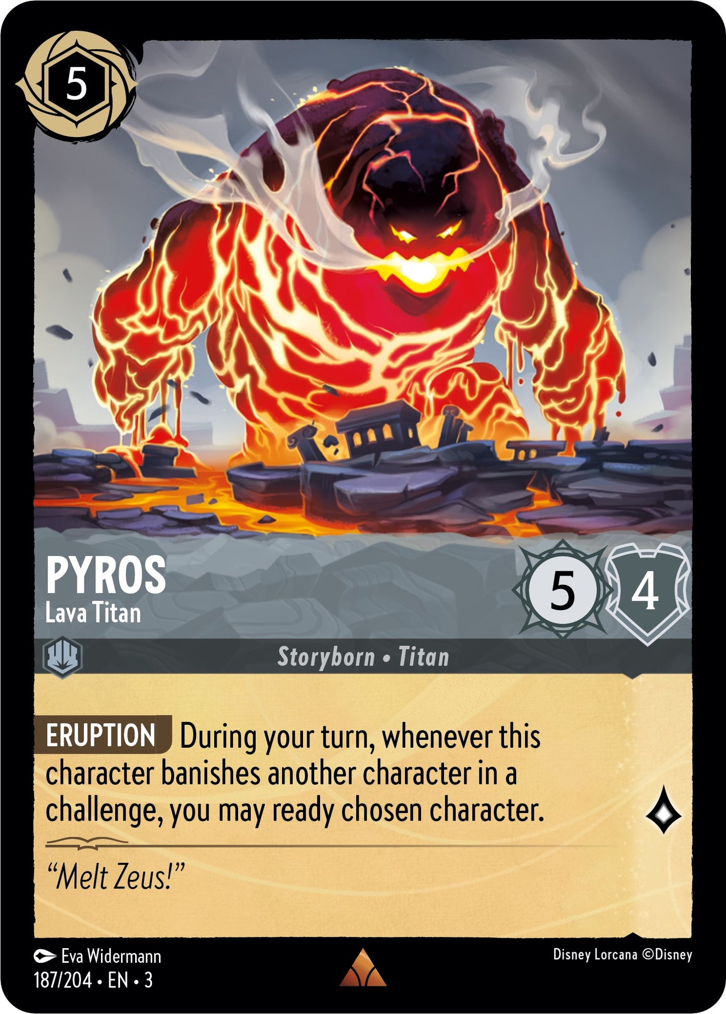 Disney Lorcana: Pyros - Lava Titan card image