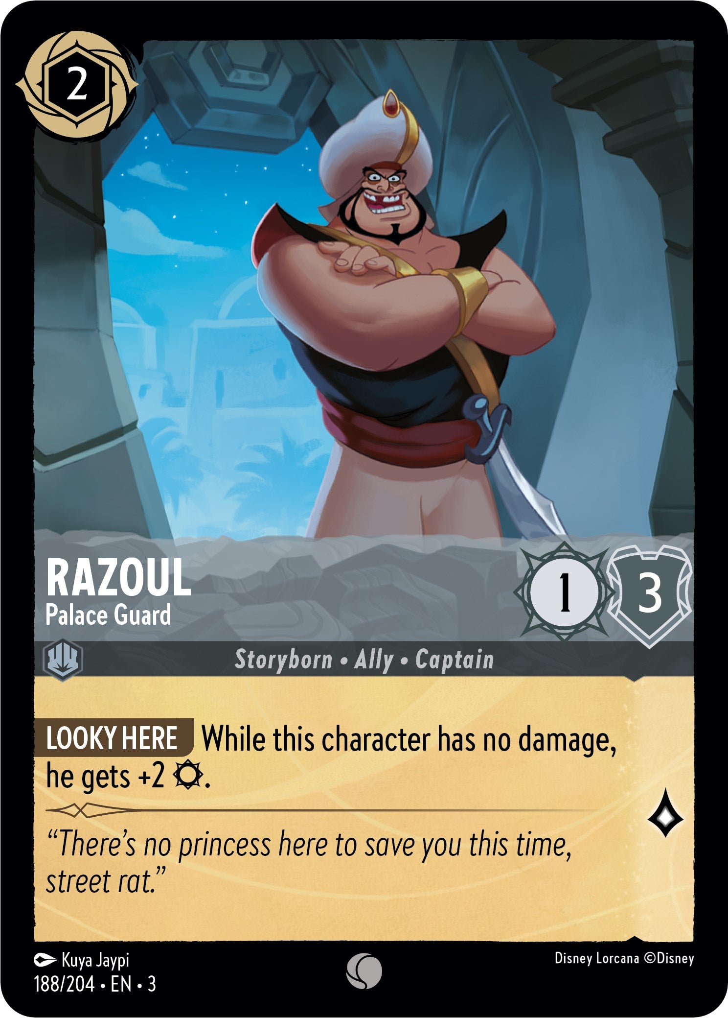 Disney Lorcana: Razoul - Palace Guard card image