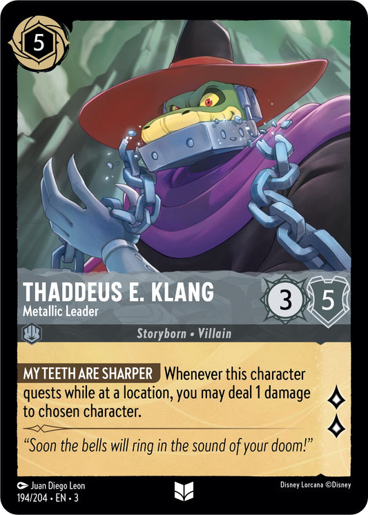 Disney Lorcana: Thaddeus E. Klang - Metallic Leader card image