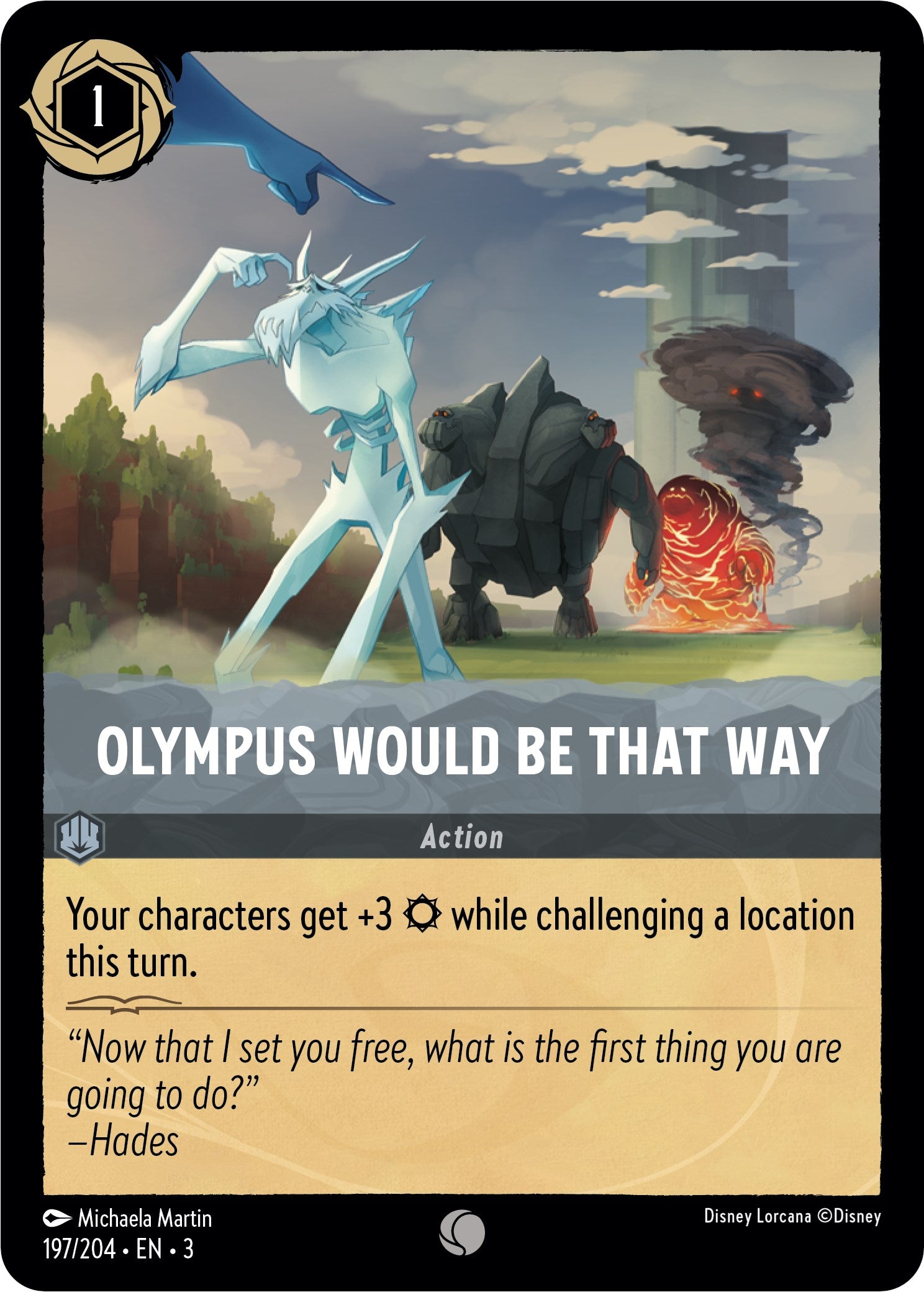 Disney Lorcana: Olympus Would Be That Way card image