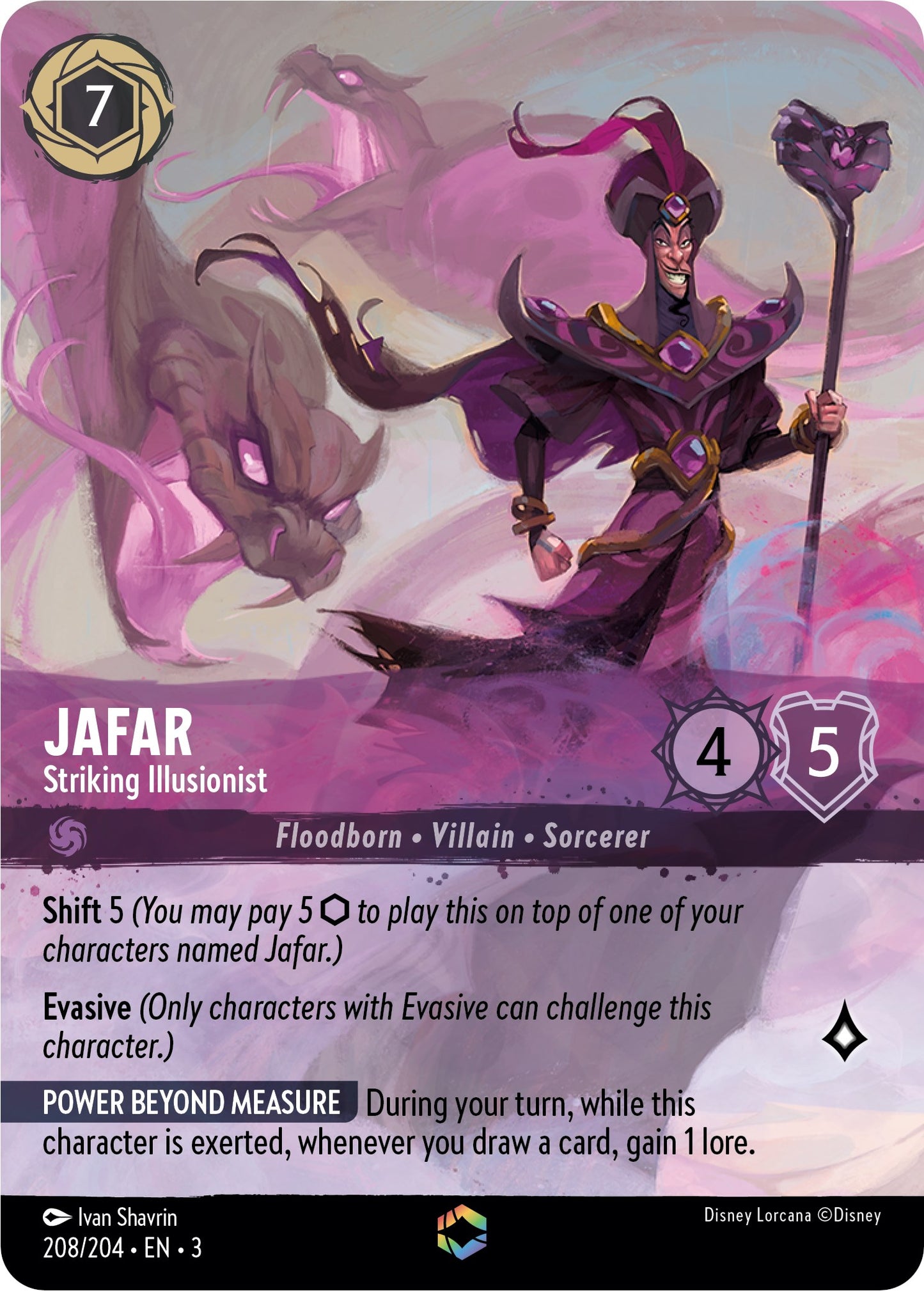 Disney Lorcana: Jafar - Striking Illusionist (Enchanted) card image