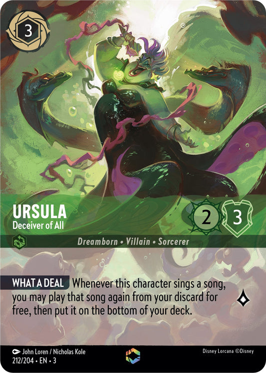 Disney Lorcana: Ursula - Deceiver of All (Enchanted) card image