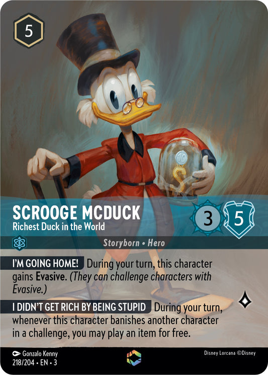 Disney Lorcana: Scrooge McDuck - Richest Duck in the World (Enchanted) card image